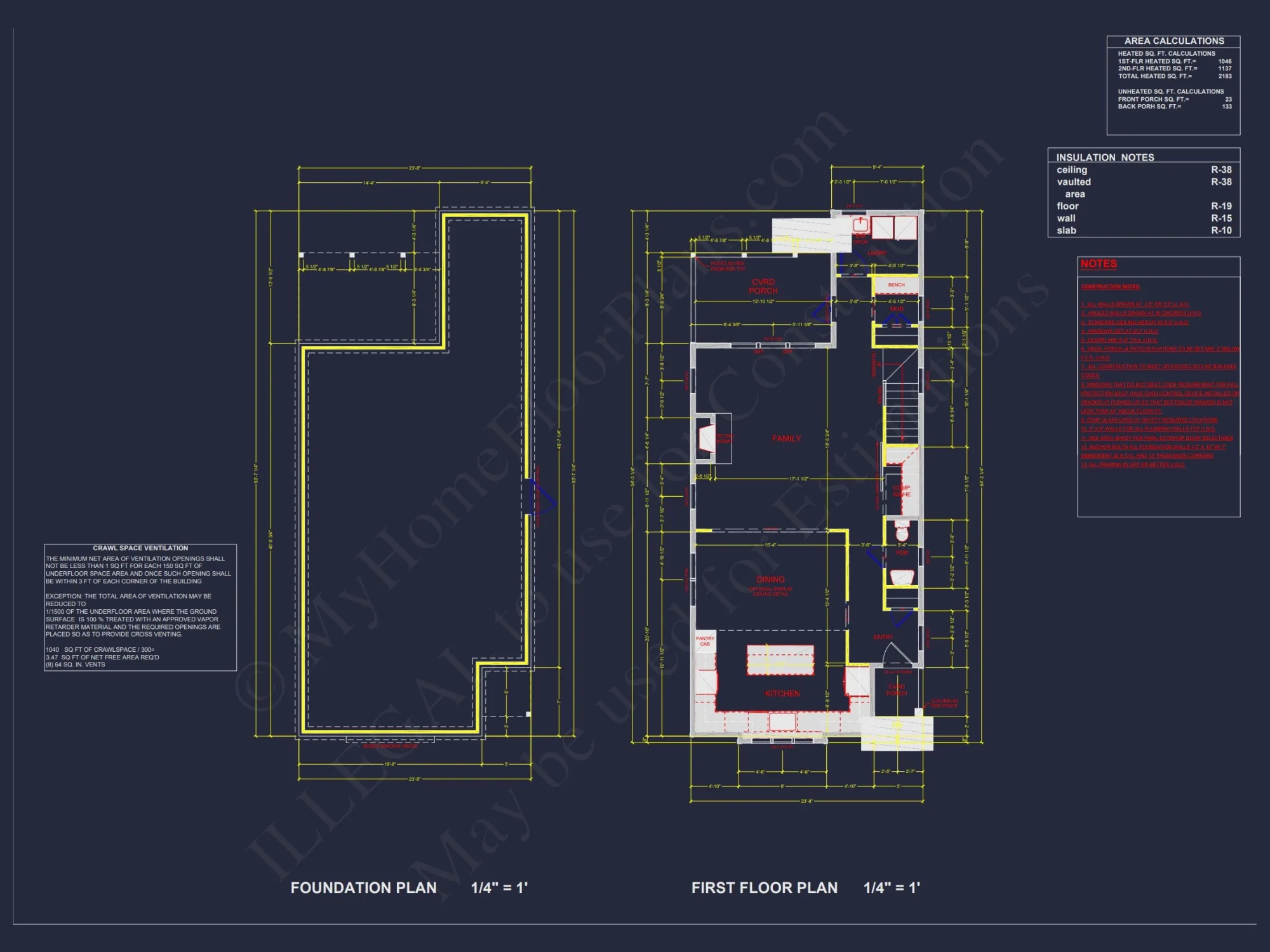 Modern 2-Story house Plan with Open Floor Plan and Mudroom