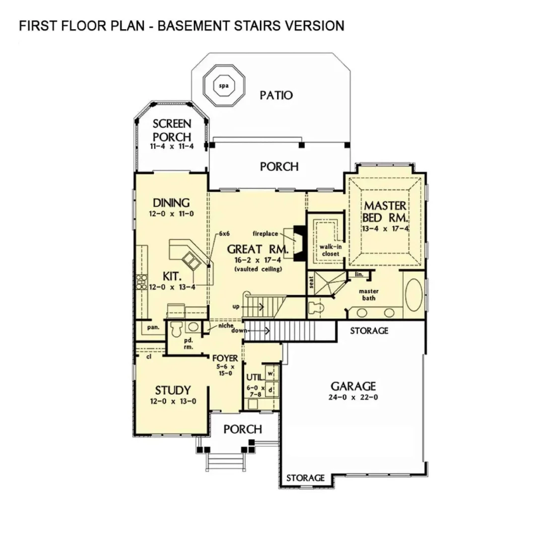 Spacious 2-Story house Floor Plan with 4 Bedrooms and CAD Design