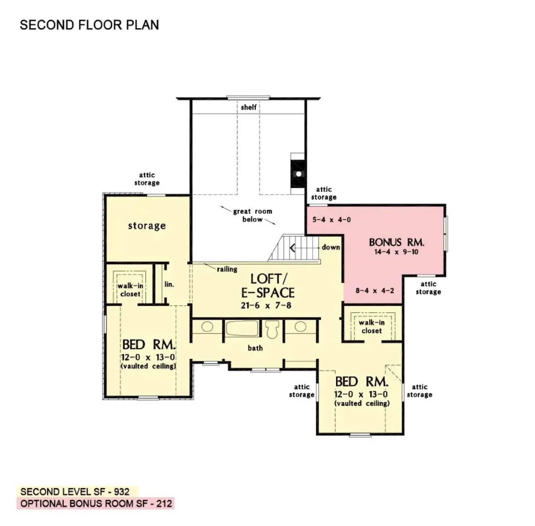 Spacious 2-Story house Floor Plan with 4 Bedrooms and CAD Design