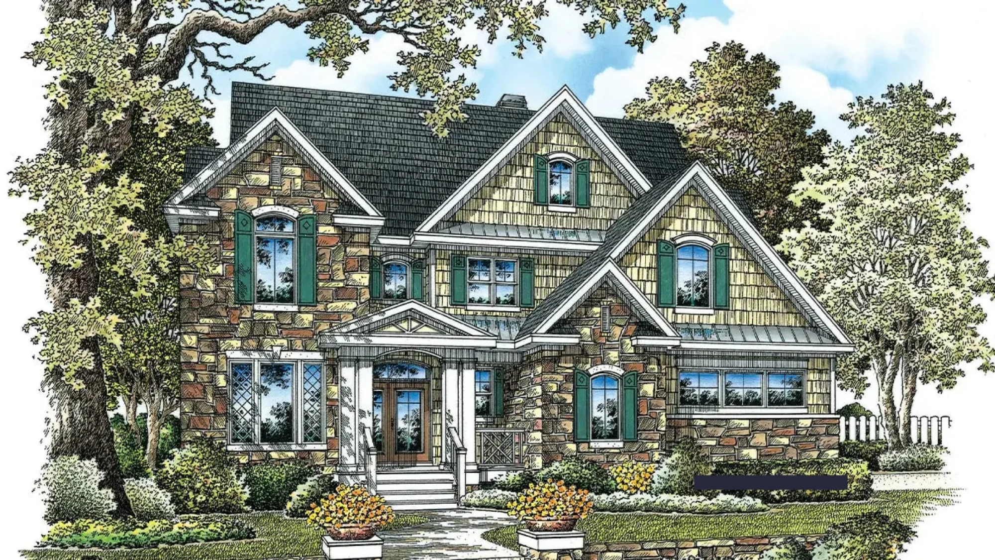 Spacious 2-Story house Floor Plan with 4 Bedrooms and CAD Design