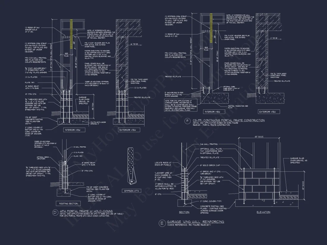 Classic Two-Story house Plan with CAD Designs and Blueprints