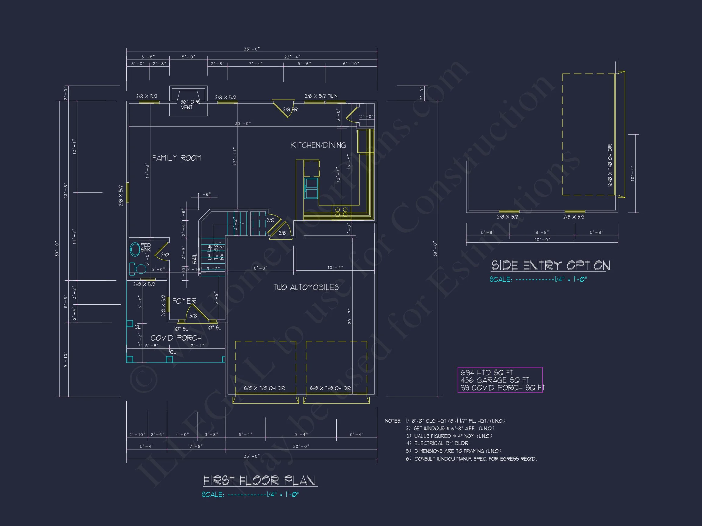 15-1905 HOUSE PLAN - Traditional Colonial Home Plan - 3-Bed, 2-Bath, 1,526 SF 9 Classic Two-Story house Plan with CAD Designs and Blueprints