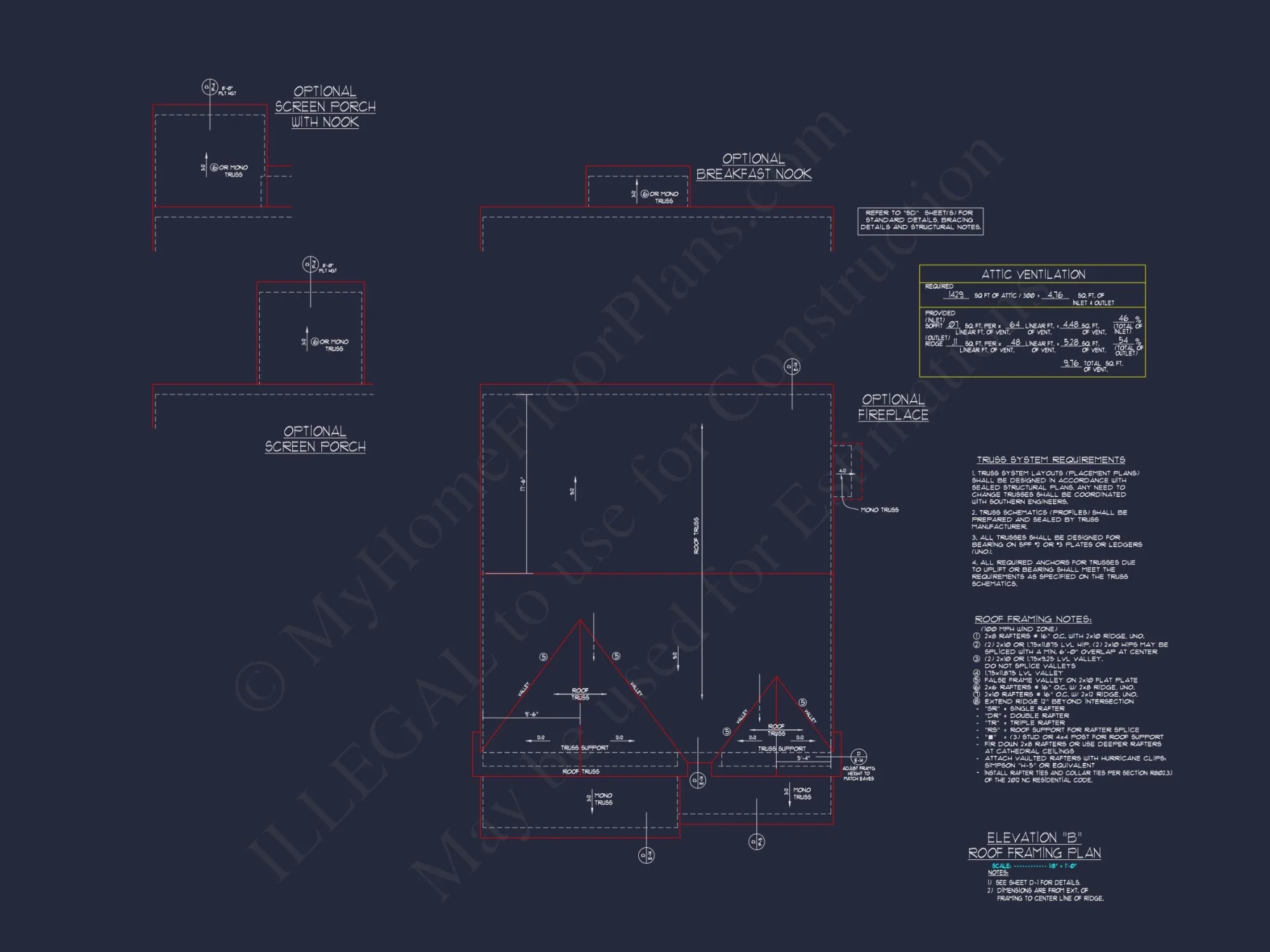 Traditional 2-Story house Plan with CAD Blueprints & Designs