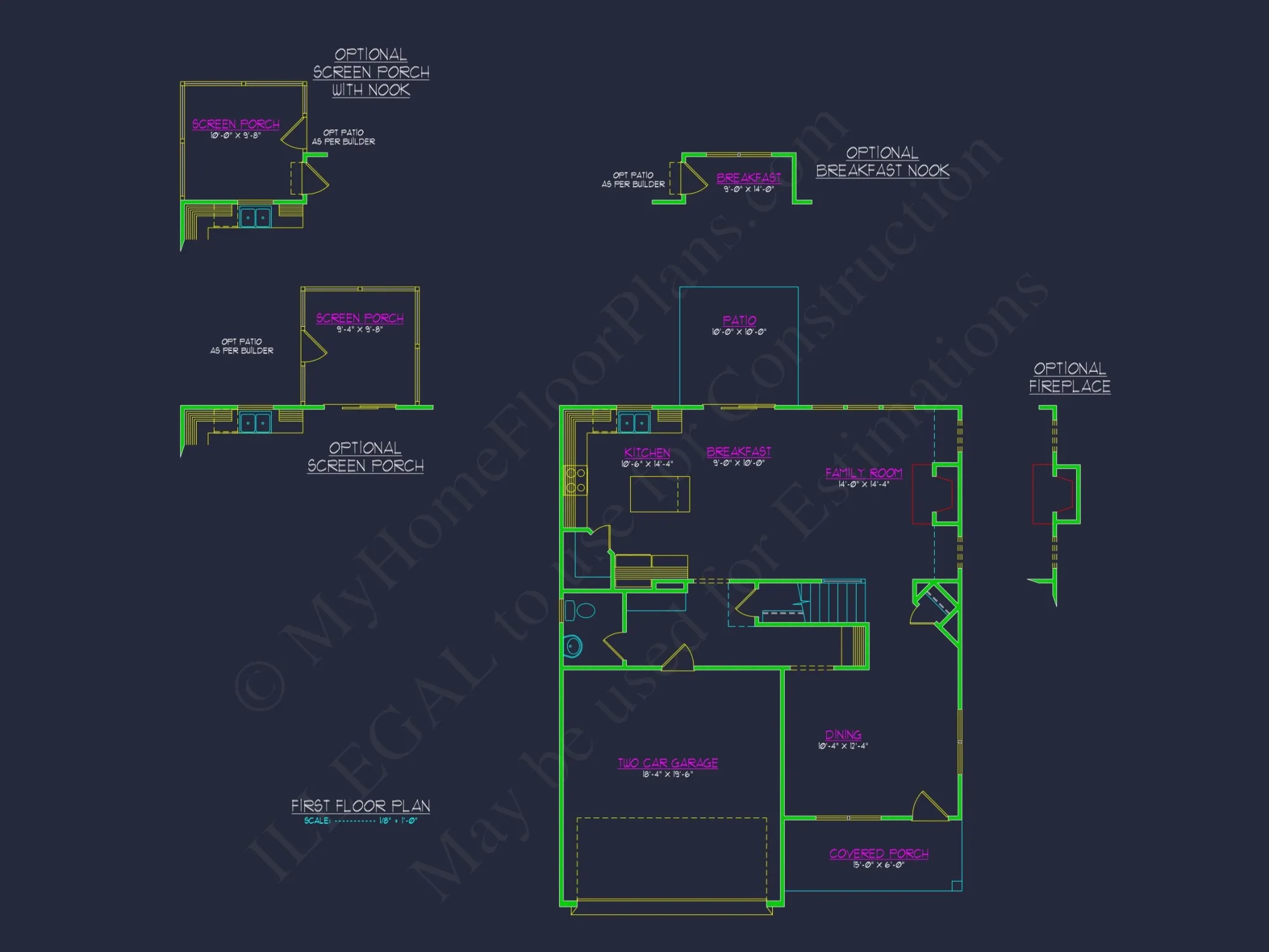 Traditional 2-Story house Plan with CAD Blueprints & Designs