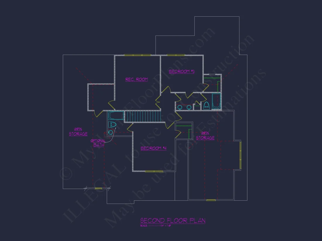 Stunning house Floor Plan: Architectural CAD & Designs