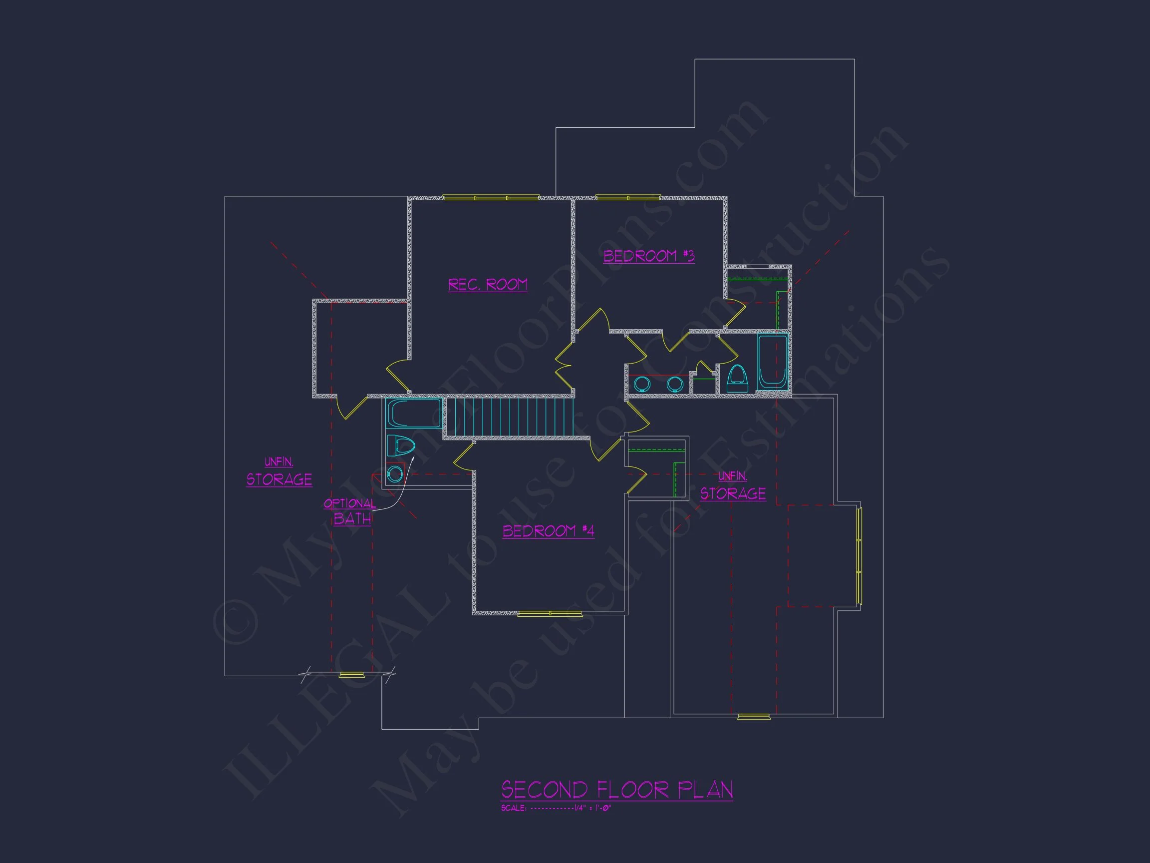 Stunning house Floor Plan: Architectural CAD & Designs