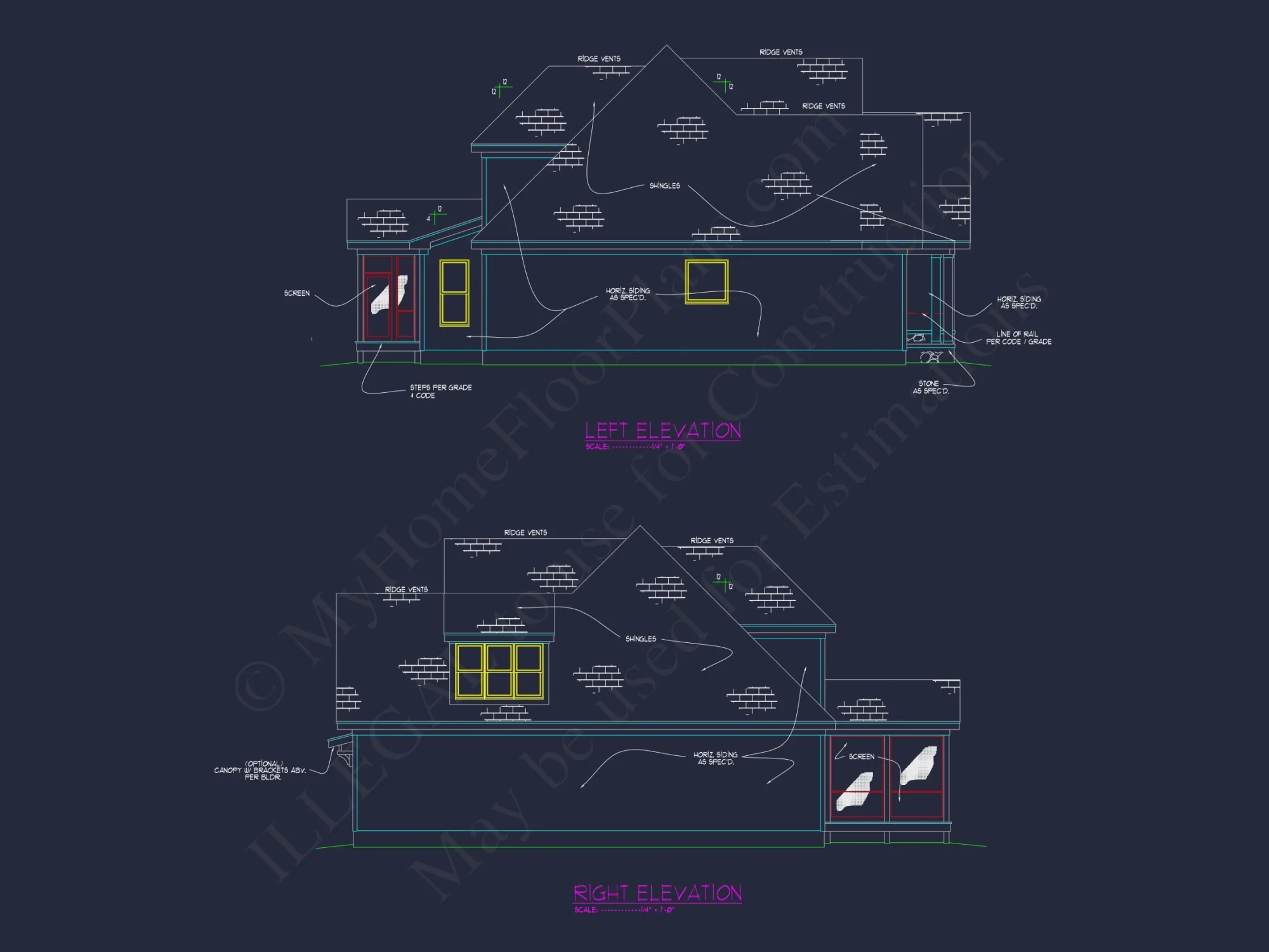 Stunning house Floor Plan: Architectural CAD & Designs