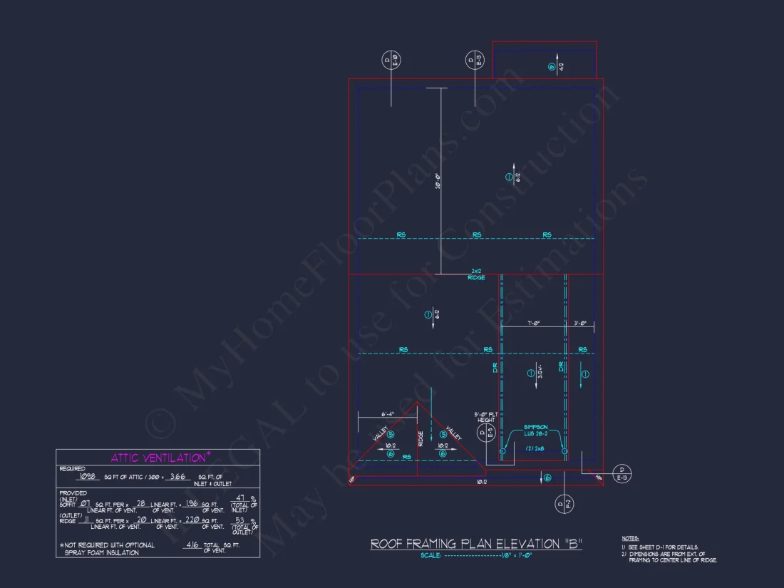 Modern house Plan: 2-Story Floor Plan with CAD Designs