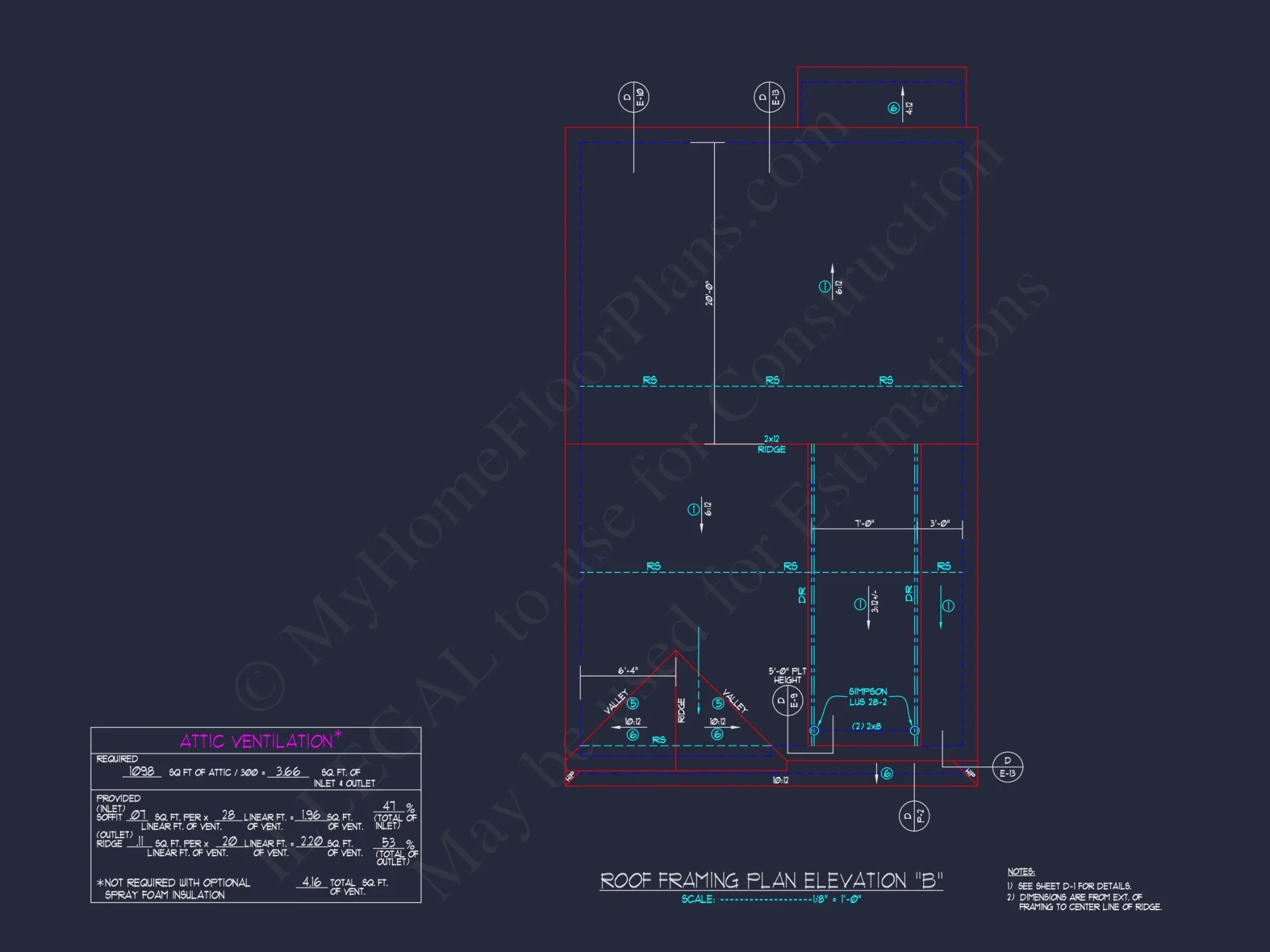Modern house Plan: 2-Story Floor Plan with CAD Designs