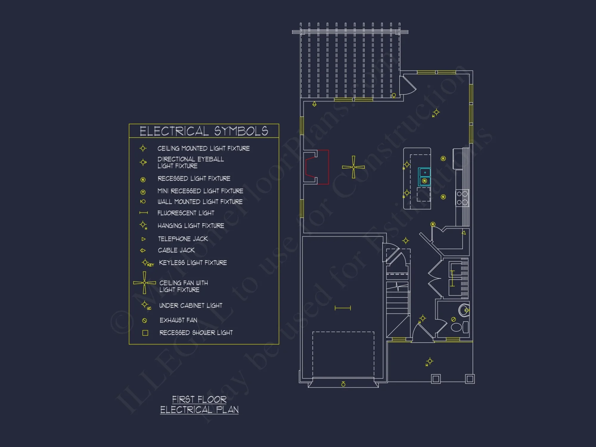 Modern house Plan: 2-Story Floor Plan with CAD Designs