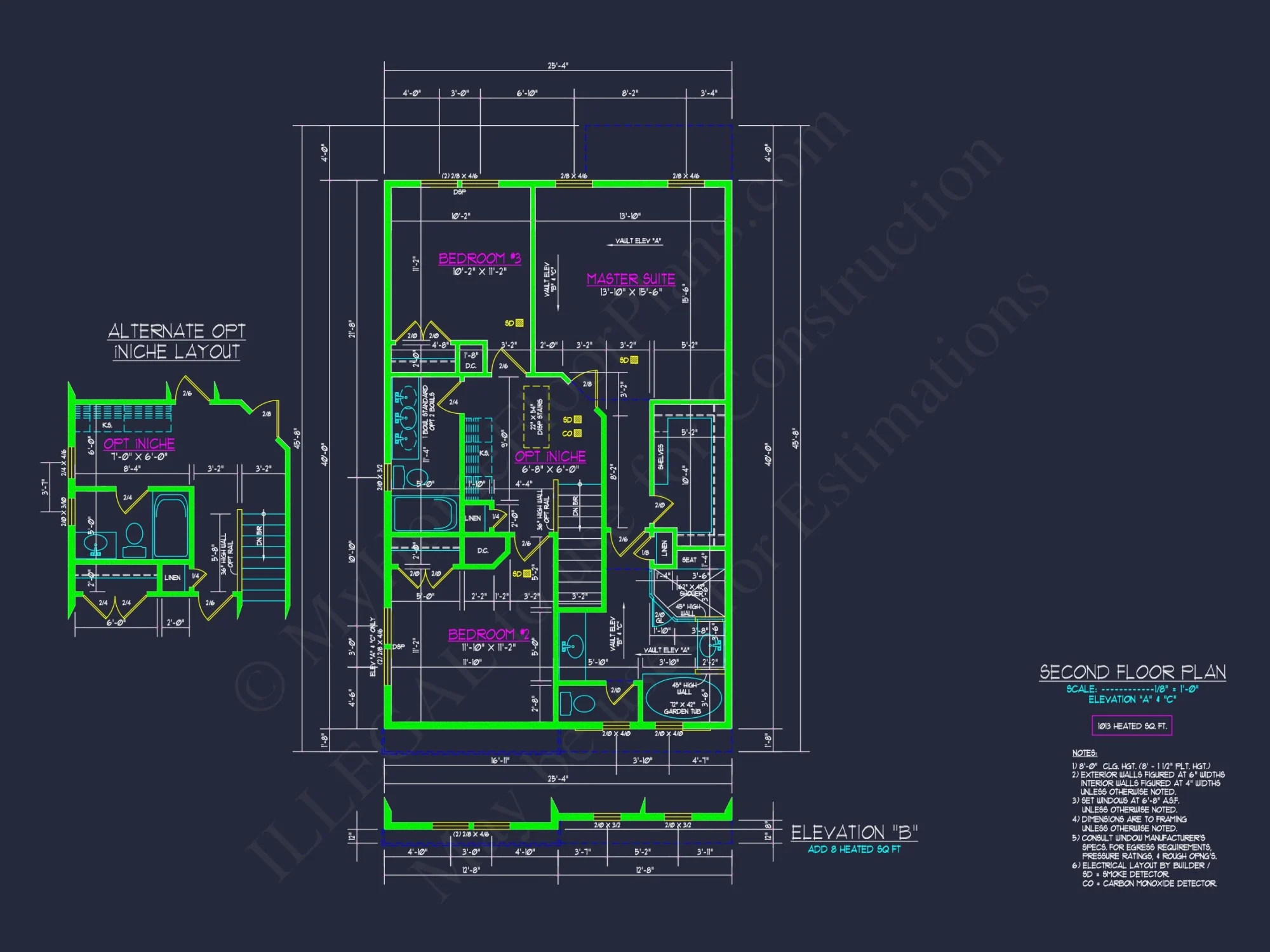 Modern house Plan: 2-Story Floor Plan with CAD Designs