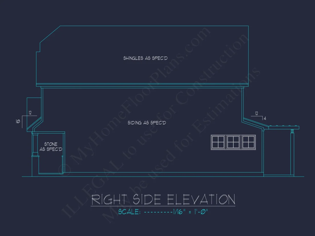 Modern house Plan: 2-Story Floor Plan with CAD Designs