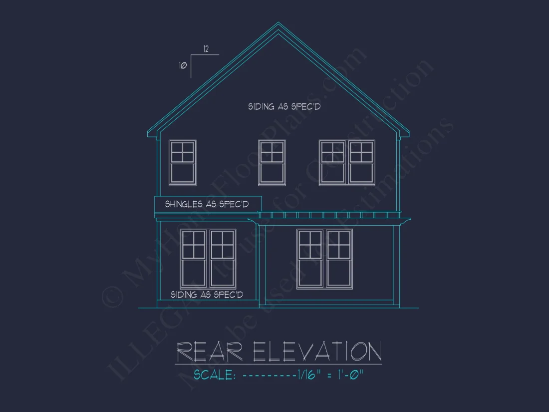 Modern house Plan: 2-Story Floor Plan with CAD Designs