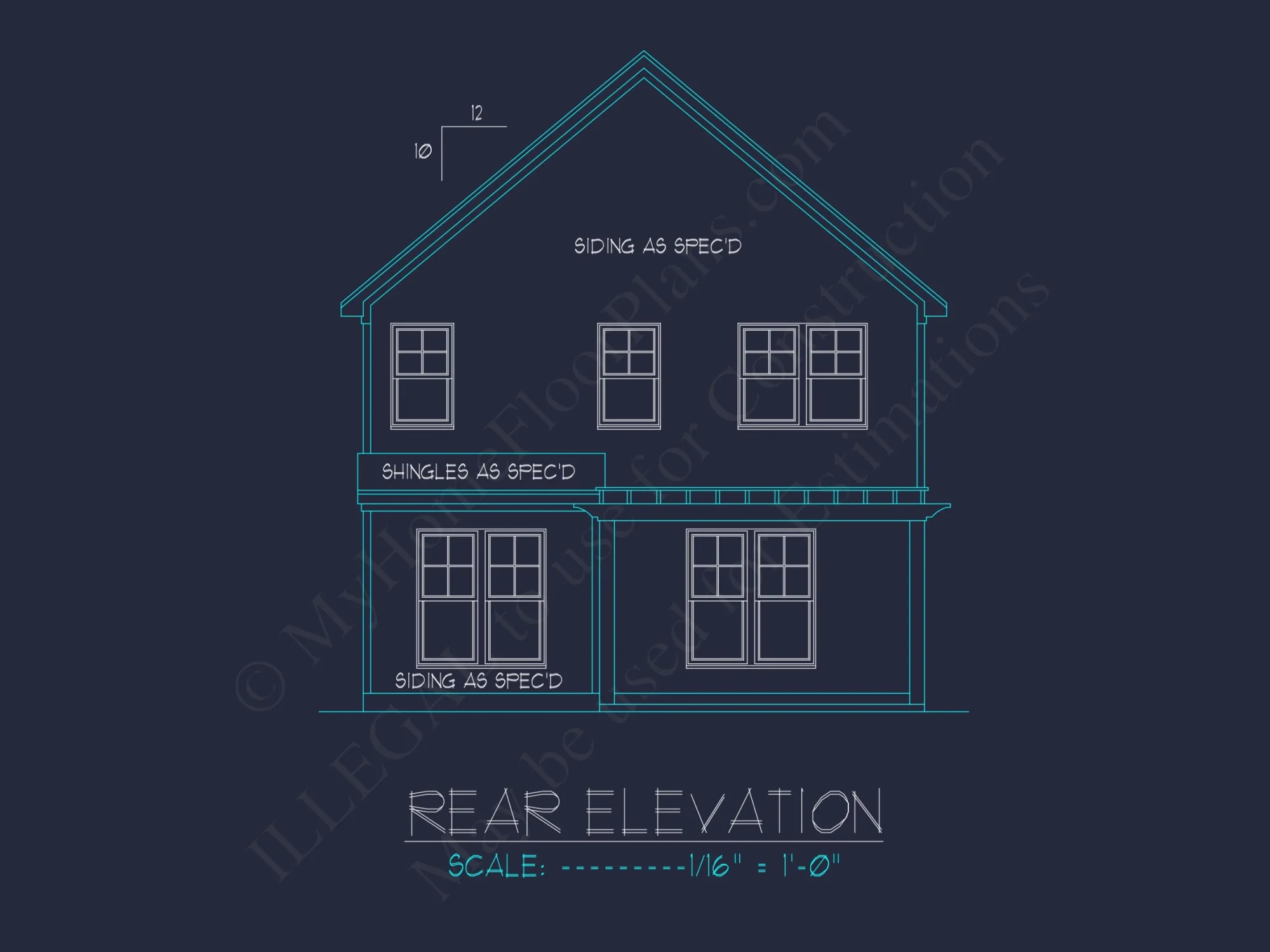 Modern house Plan: 2-Story Floor Plan with CAD Designs