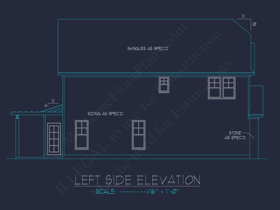 Modern house Plan: 2-Story Floor Plan with CAD Designs