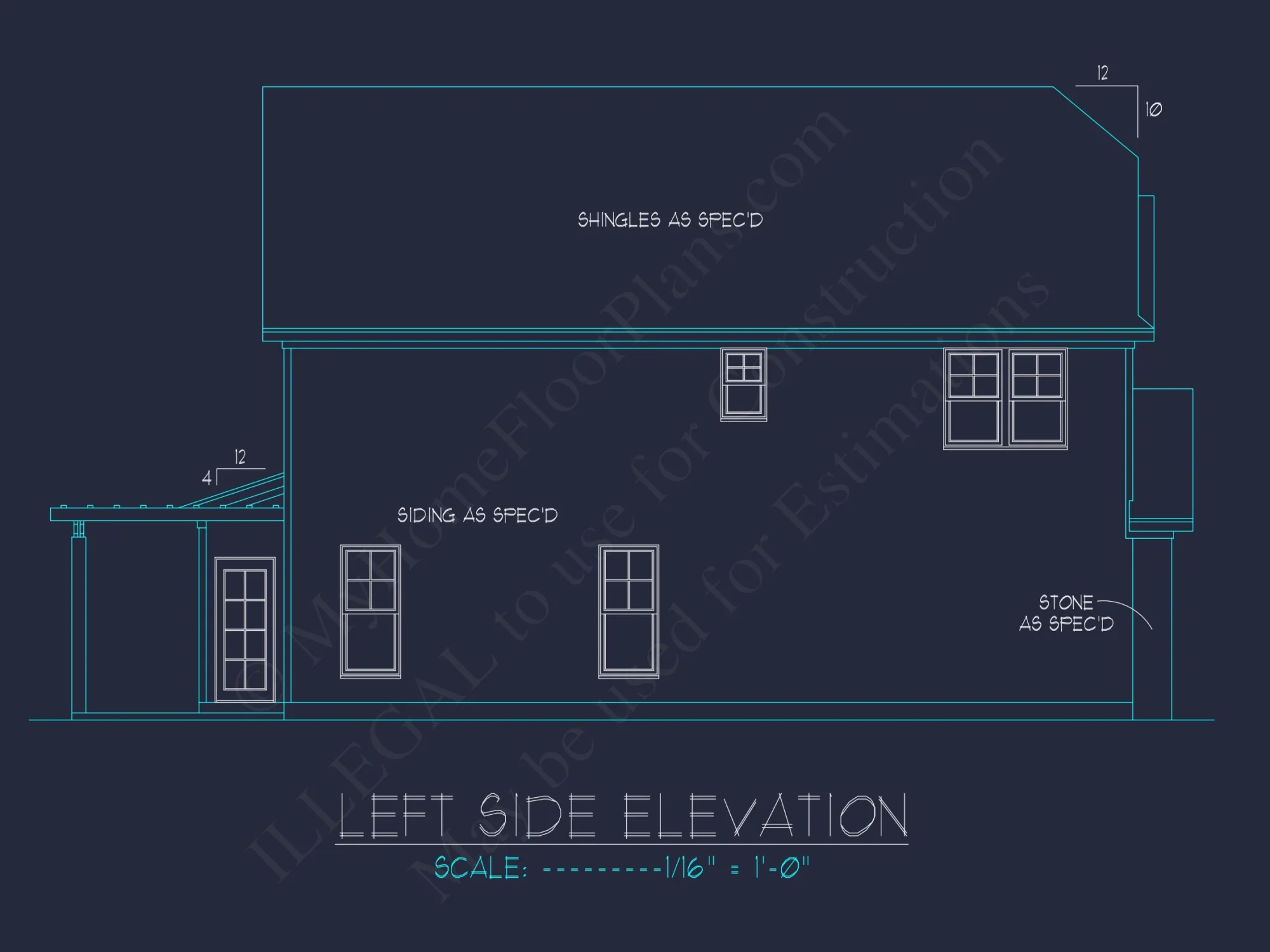 Modern house Plan: 2-Story Floor Plan with CAD Designs