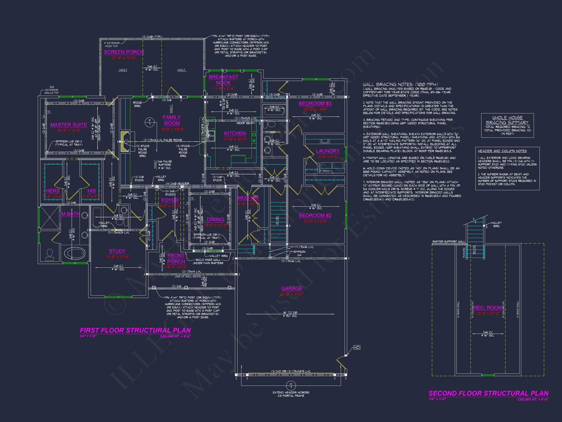 15-1630 HOUSE PLAN - Modern Farmhouse Home Plan - 3-Bed, 2.5-Bath, 2,650 SF 11 Perfect house Plan: Architectural Design Blueprint