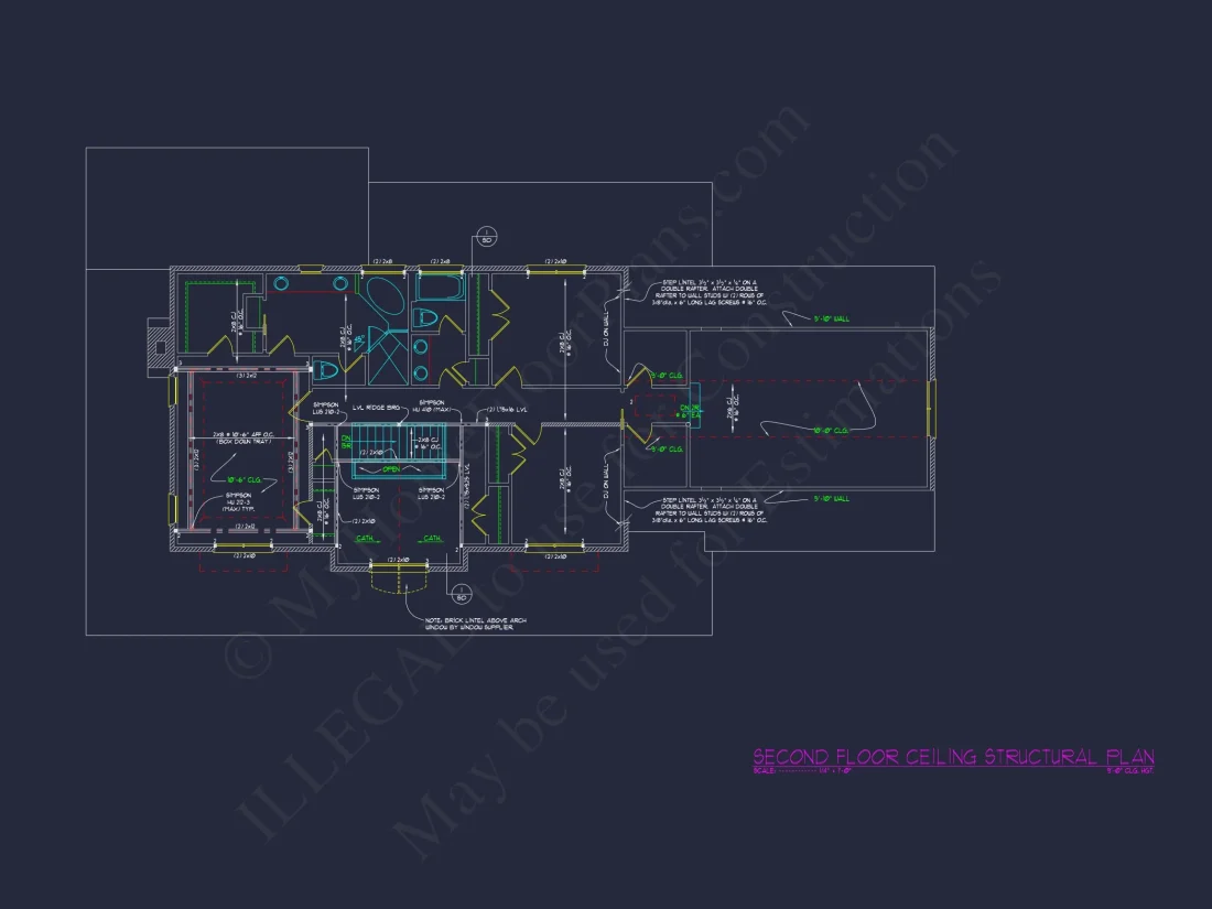 Modern house Plan with CAD Designs: Spacious 2-Story Blueprint