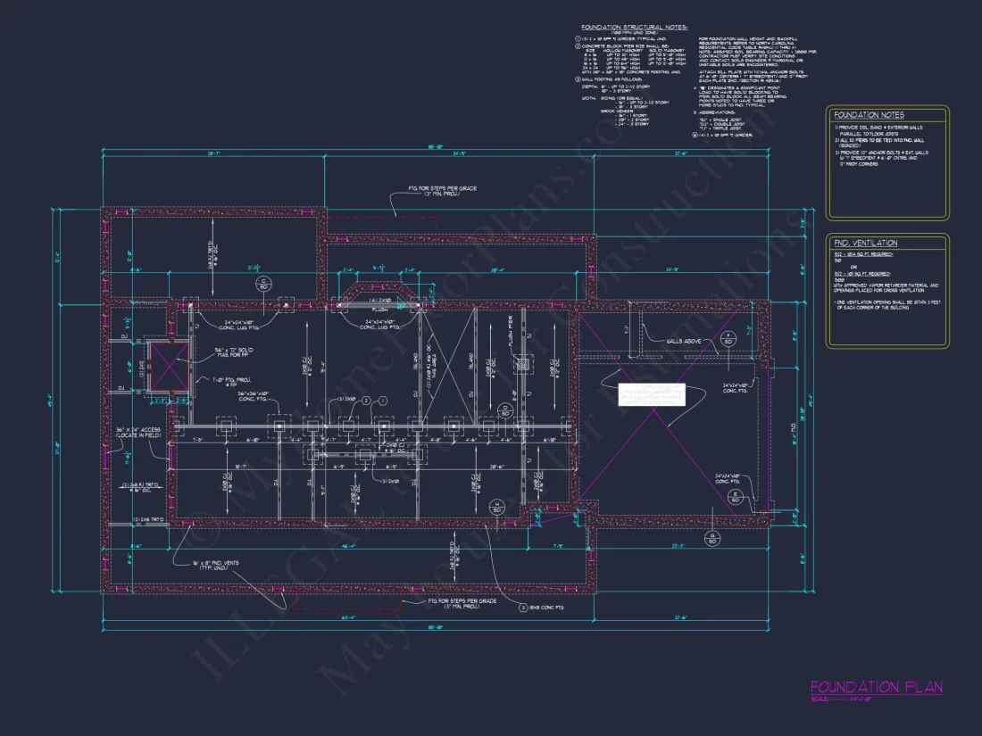 Modern house Plan with CAD Designs: Spacious 2-Story Blueprint