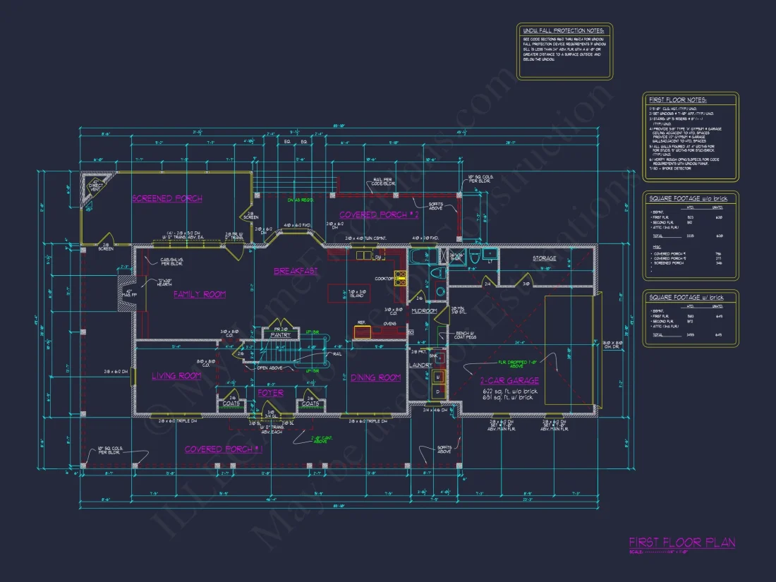 Modern house Plan with CAD Designs: Spacious 2-Story Blueprint