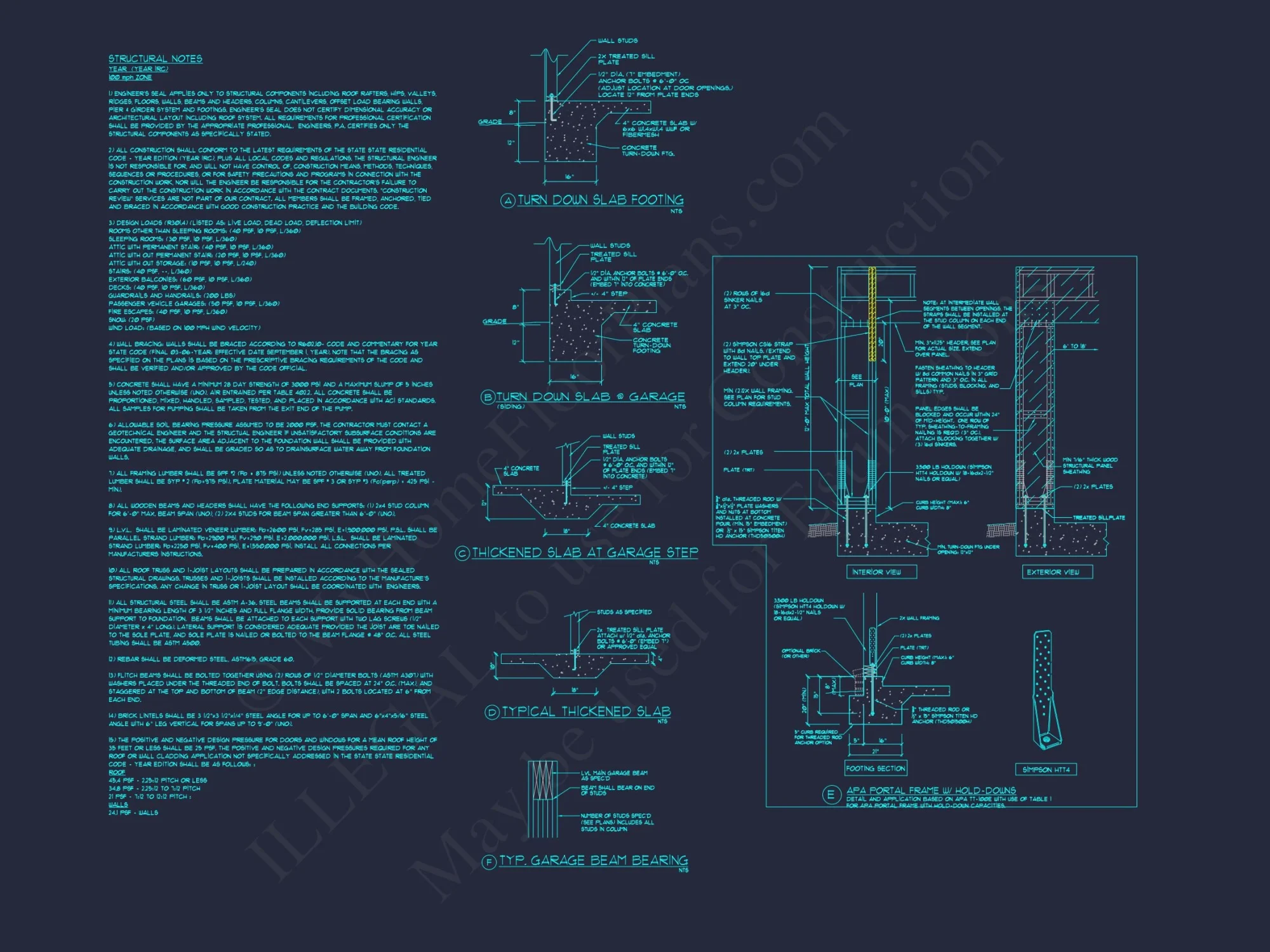 Modern Suburban house Plan with 2.5 Floors and Garage