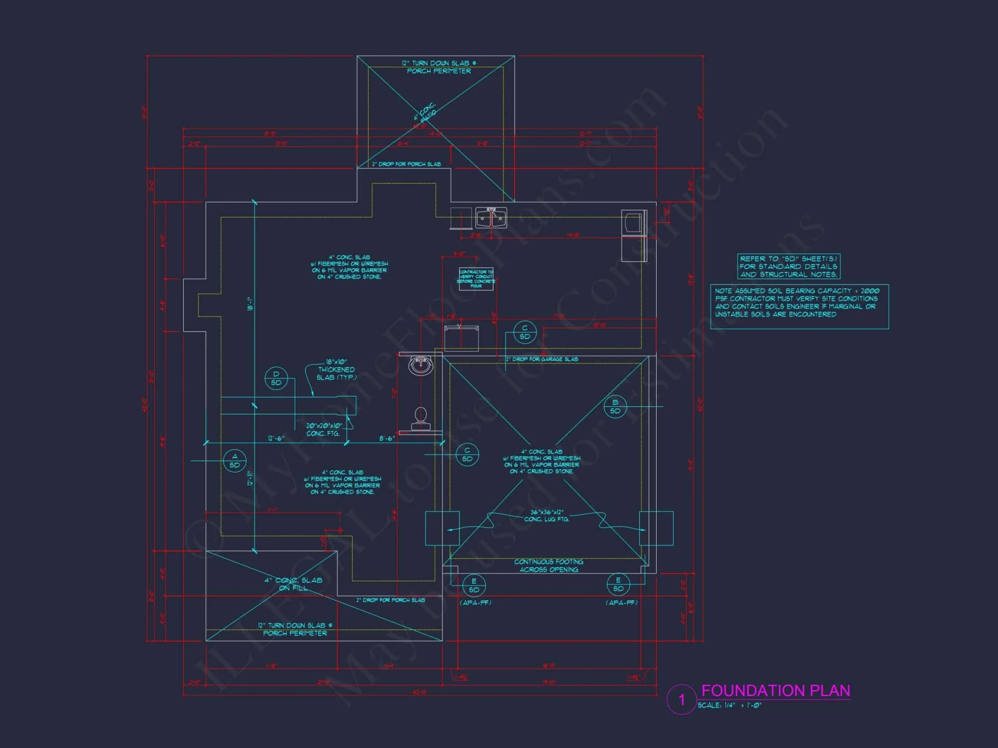 Modern Suburban house Plan with 2.5 Floors and Garage