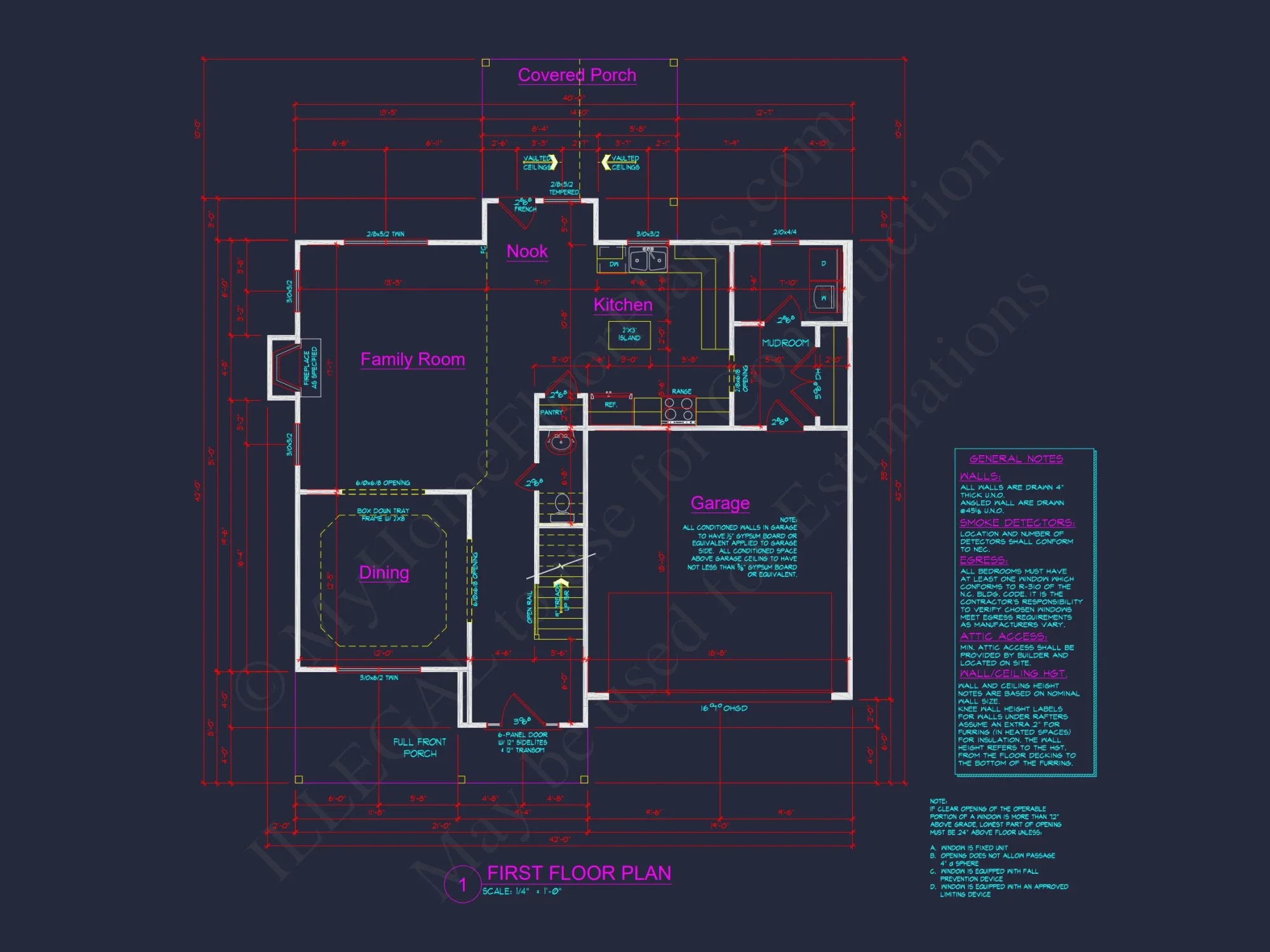 Modern Suburban house Plan with 2.5 Floors and Garage
