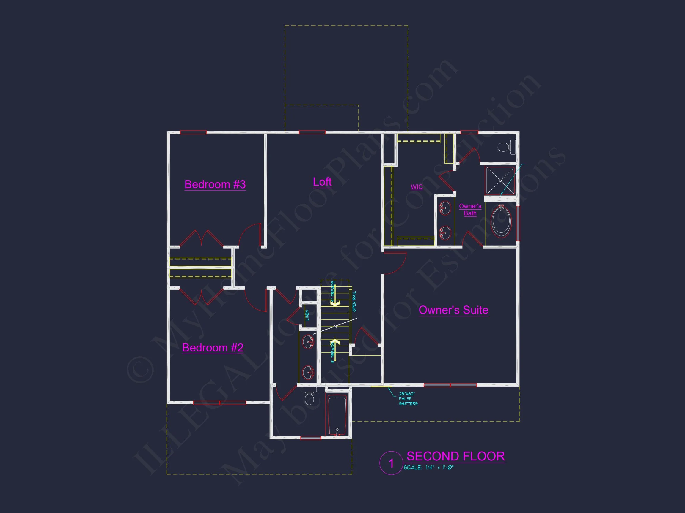 Modern Suburban house Plan with 2.5 Floors and Garage