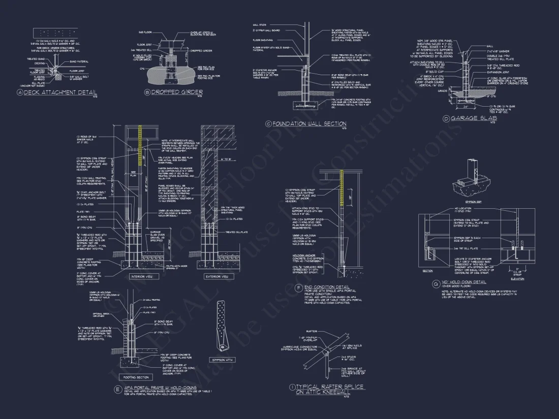 "Architectural drawing of a custom house plan including detailed floor plans"