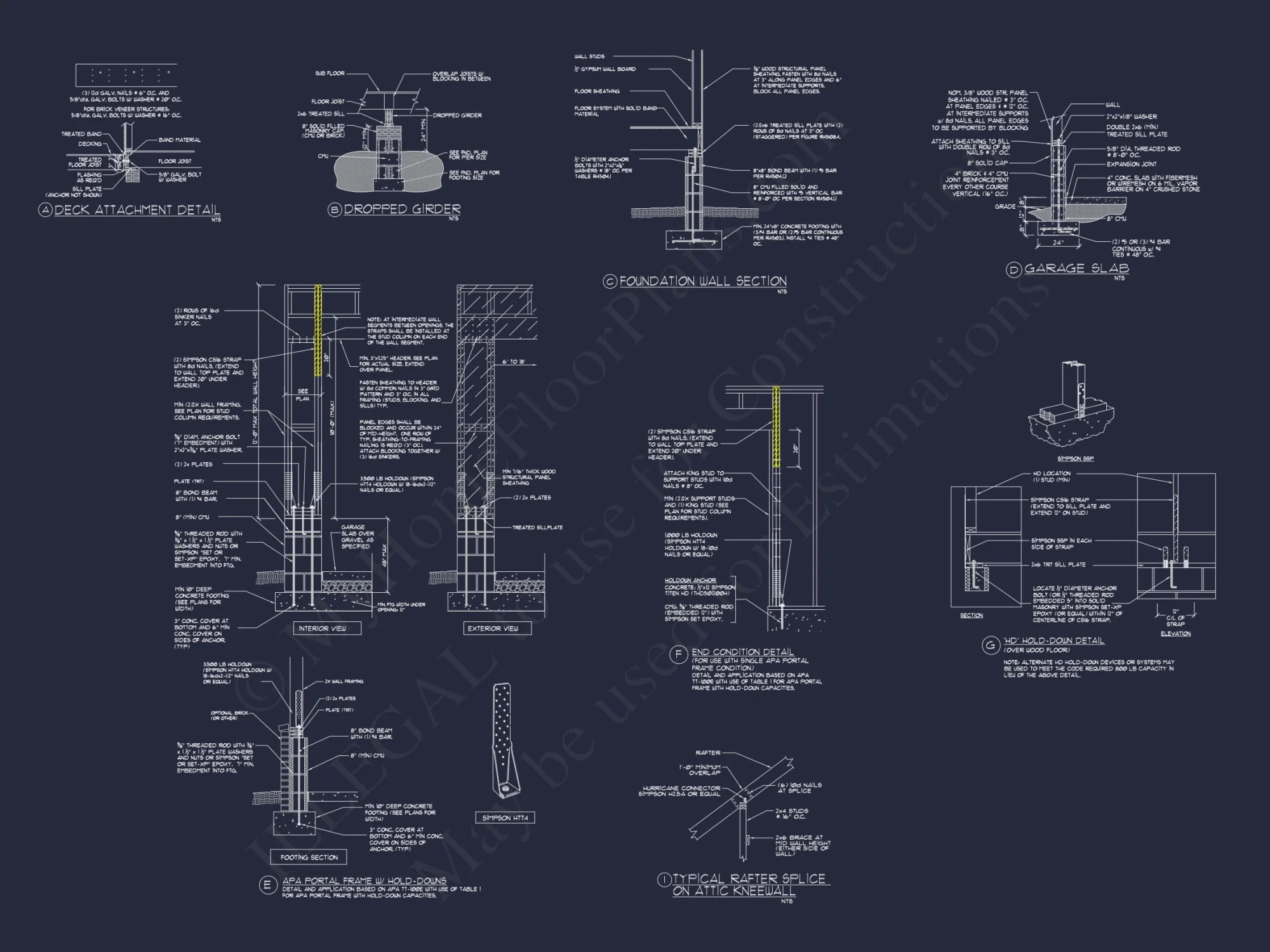 "Architectural drawing of a custom house plan including detailed floor plans"