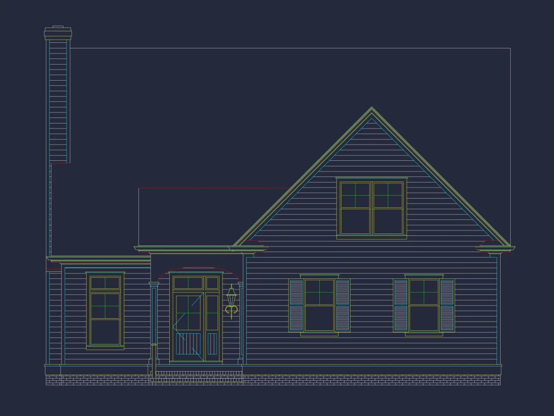 "Architectural design of a custom house plan with detailed floor plans"