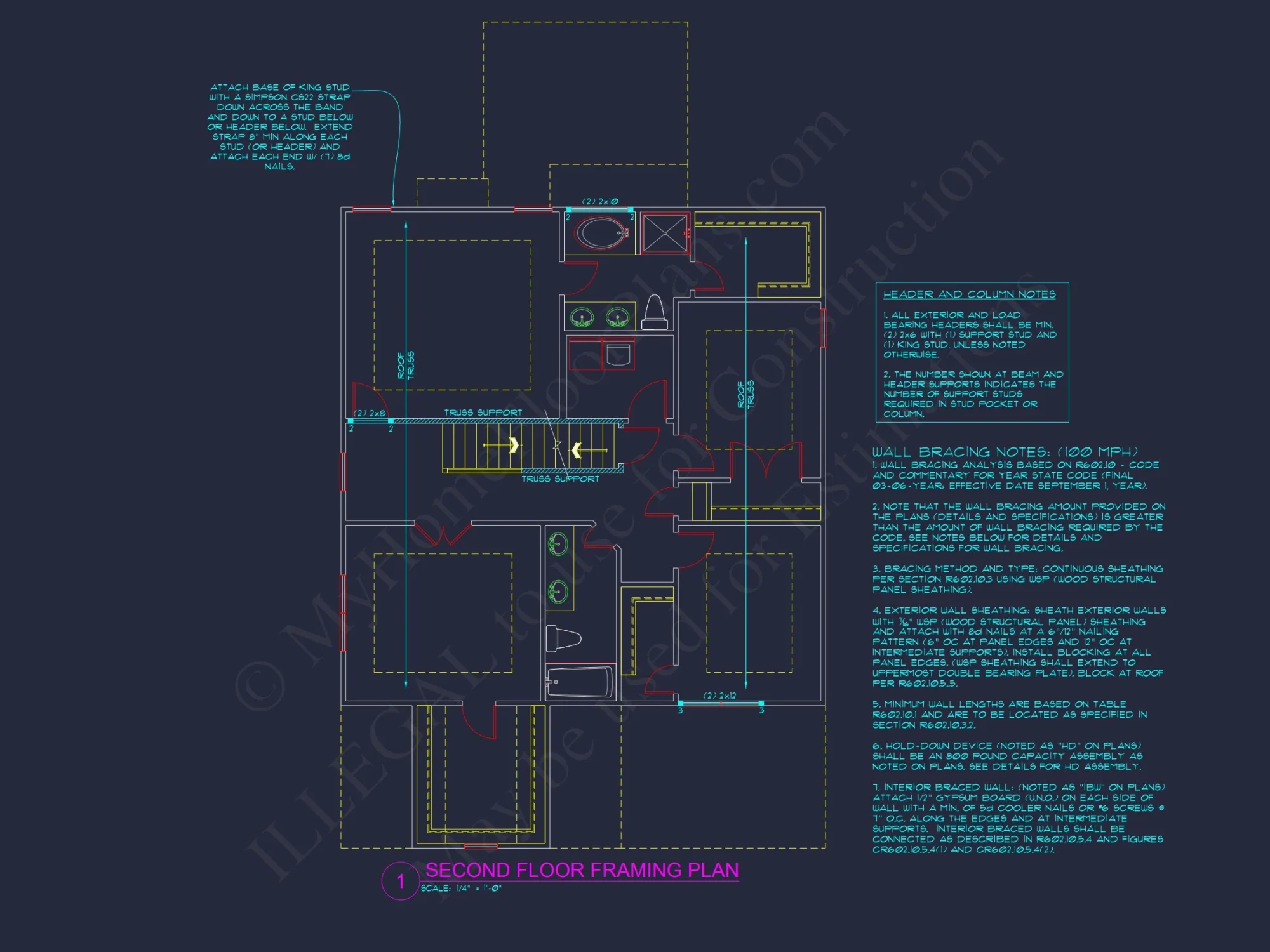 "Image of a modern suburban house plan featuring spacious floor plans and detailed CAD designs"