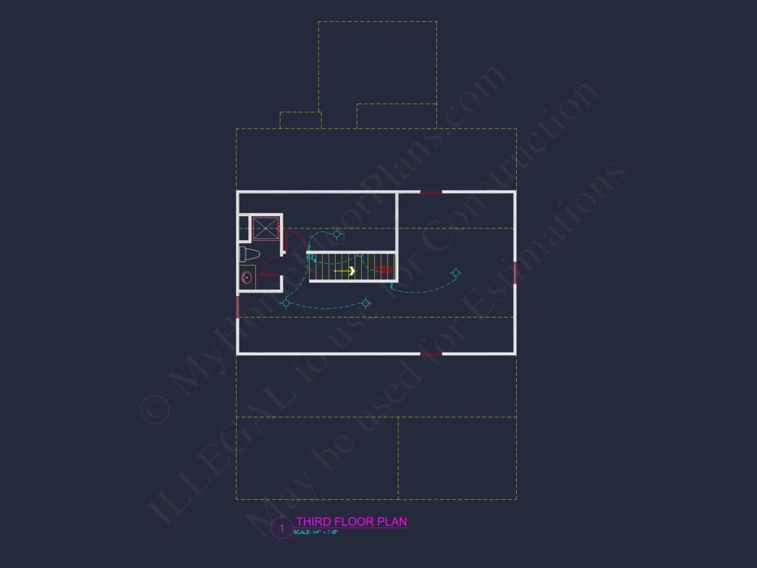 "Suburban modern house with spacious floor layout and CAD design blueprints"
