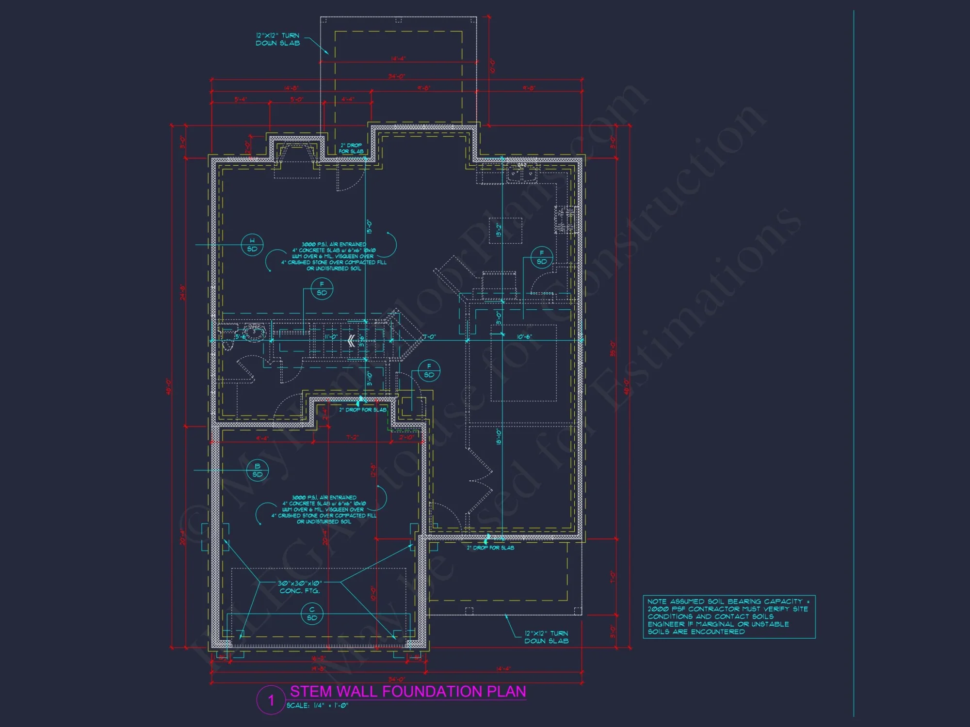 Craftsman house Plan: 2-Story Floor Plan with 4 Beds & CAD Designs