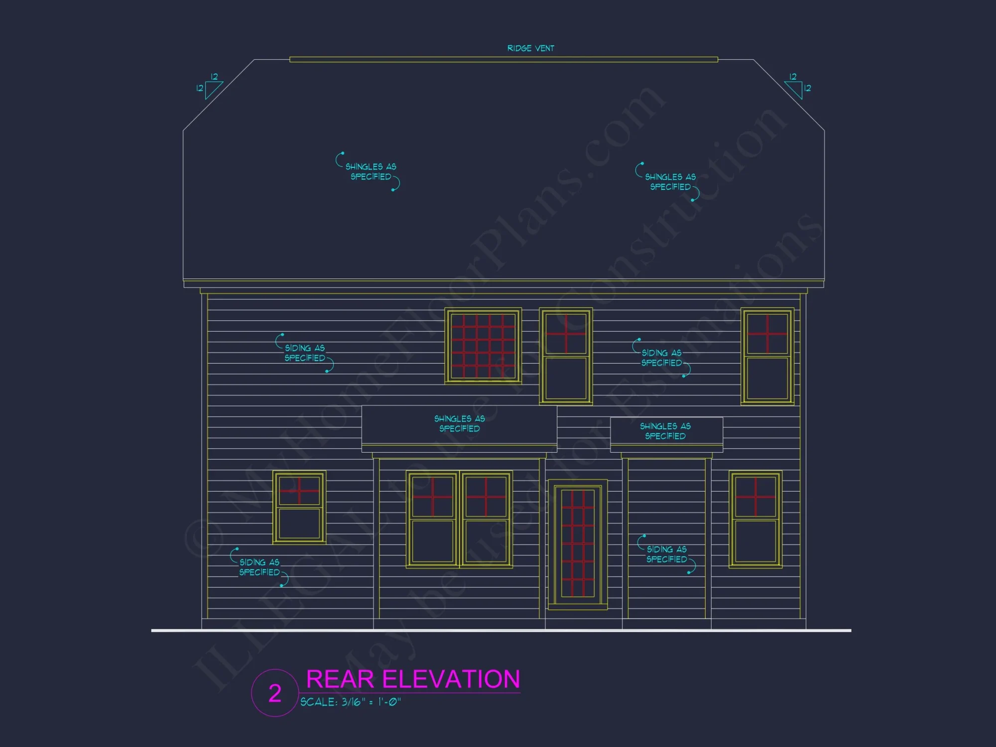 Craftsman house Plan: 2-Story Floor Plan with 4 Beds & CAD Designs