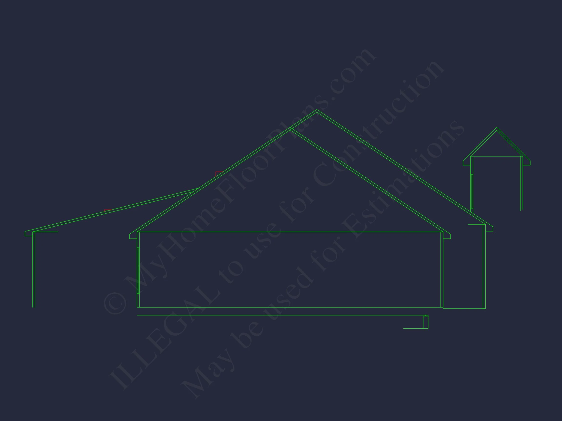 15-1353 HOUSE PLAN - Craftsman House Plan CAD Blueprint with Spacious Floor Designs 7 Craftsman house Plan CAD Blueprint with Spacious Floor Designs