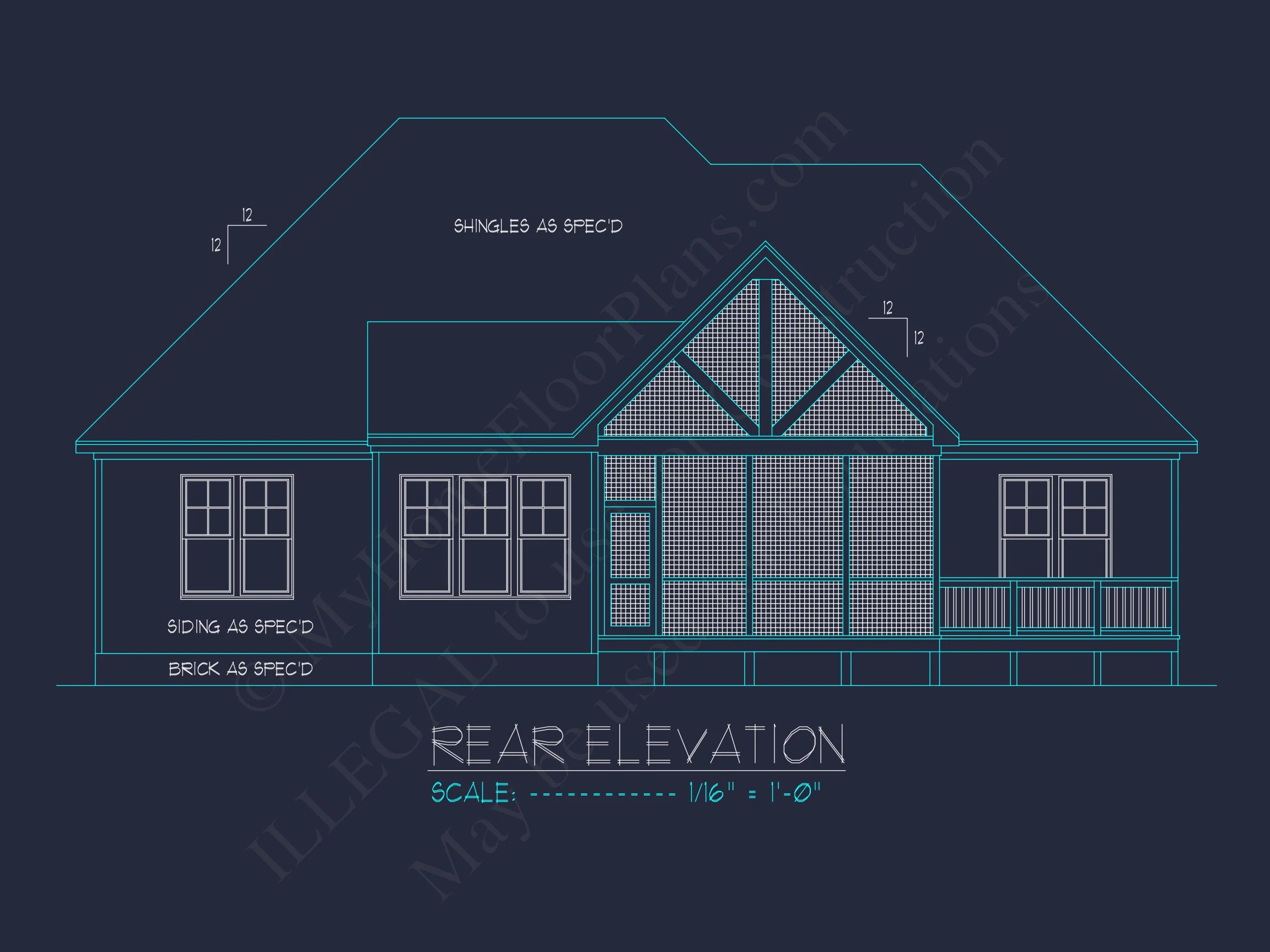 15-1353 HOUSE PLAN - Craftsman House Plan CAD Blueprint with Spacious Floor Designs 3 Craftsman house Plan CAD Blueprint with Spacious Floor Designs
