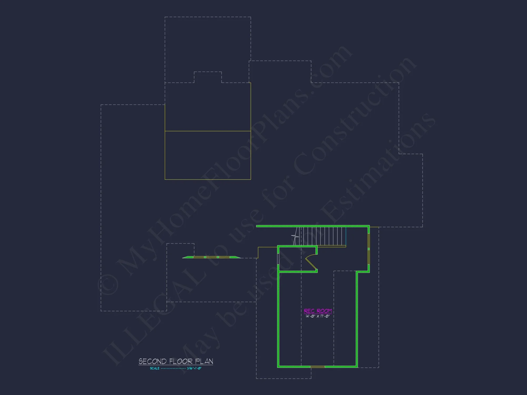 Craftsman house Floor Plan with Bonus Room and Open Design