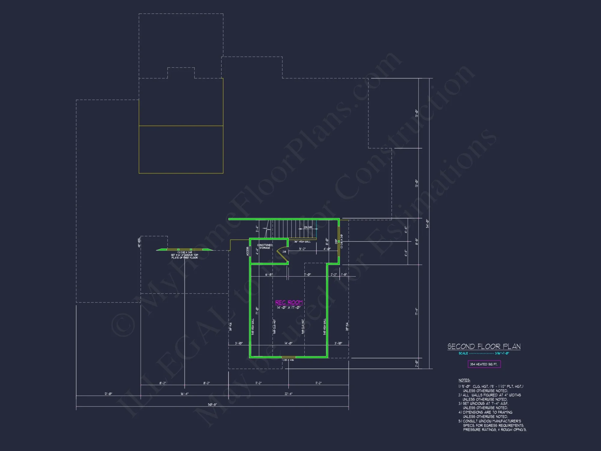 Craftsman house Floor Plan with Bonus Room and Open Design