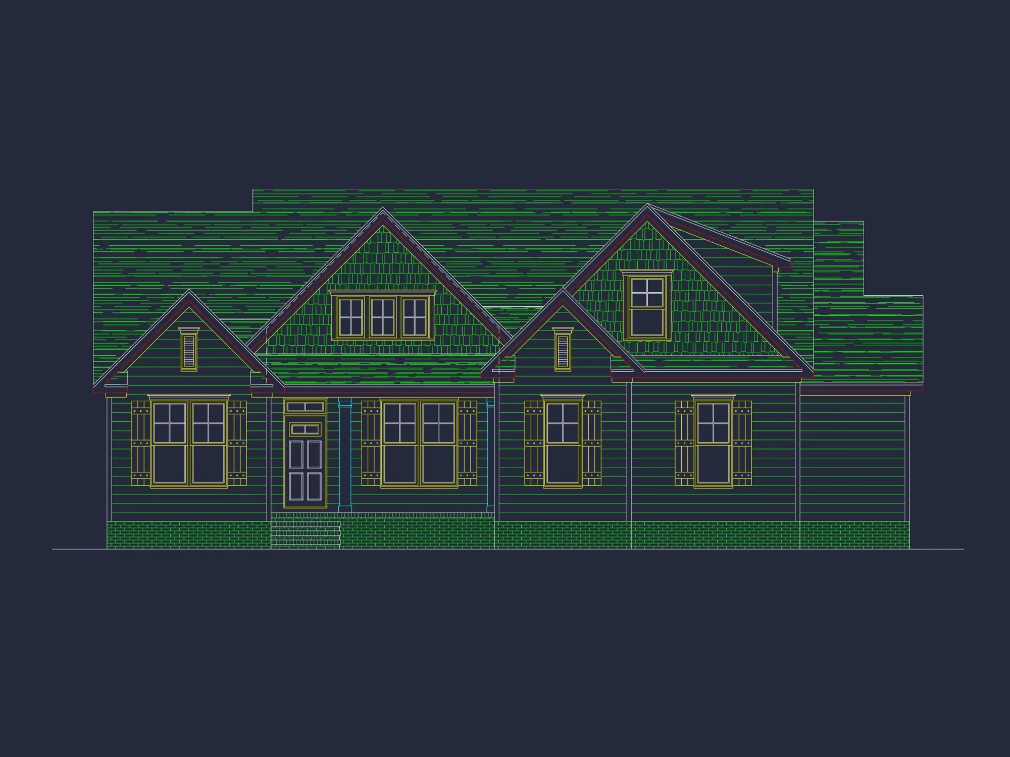 Craftsman house Floor Plan with Bonus Room and Open Design