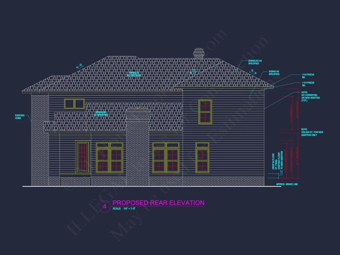 Stunning 2-Story house Plan with Blueprint Designs and CAD