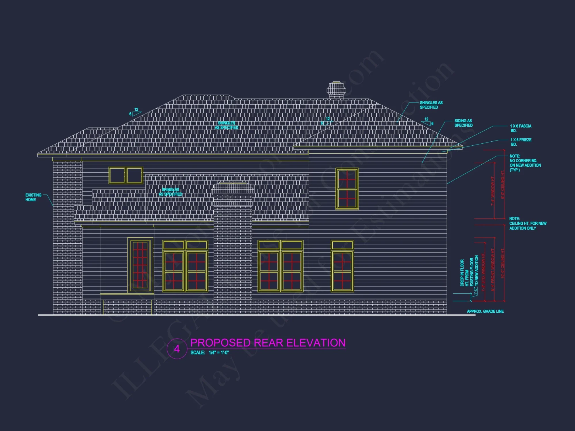 Stunning 2-Story house Plan with Blueprint Designs and CAD