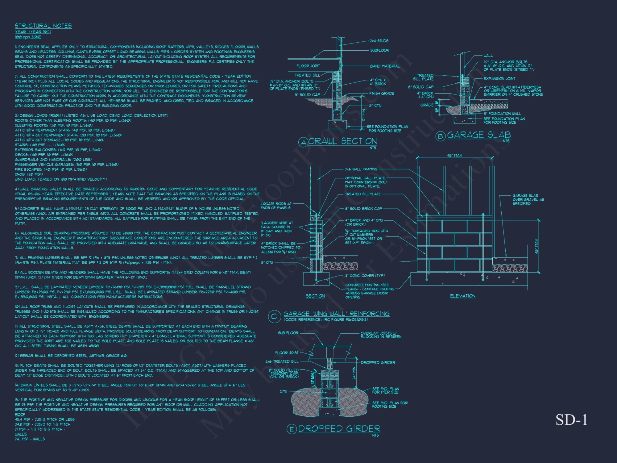 Traditional house Plan with Open Floor Blueprint Designs