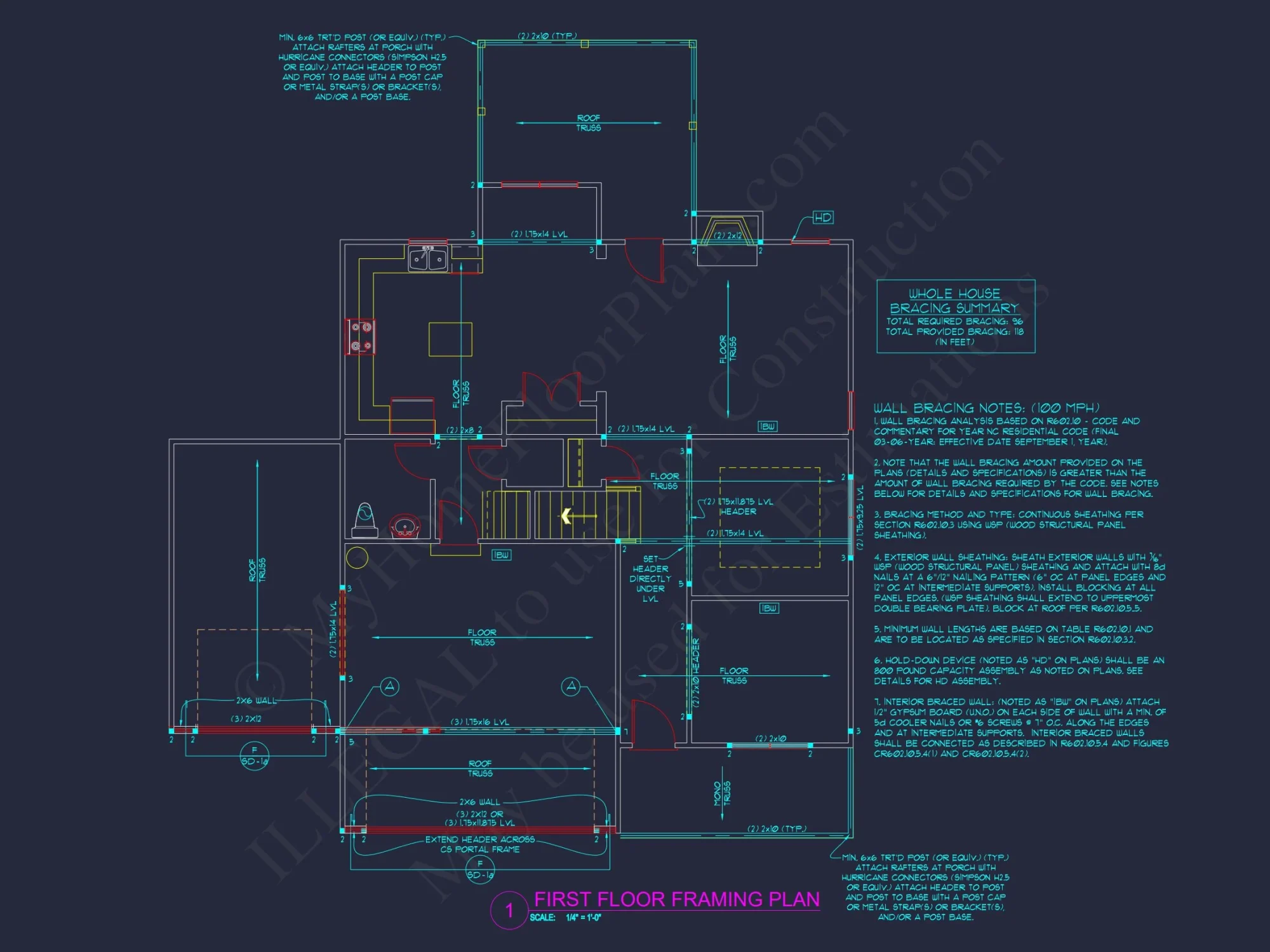 Traditional house Plan with Open Floor Blueprint Designs