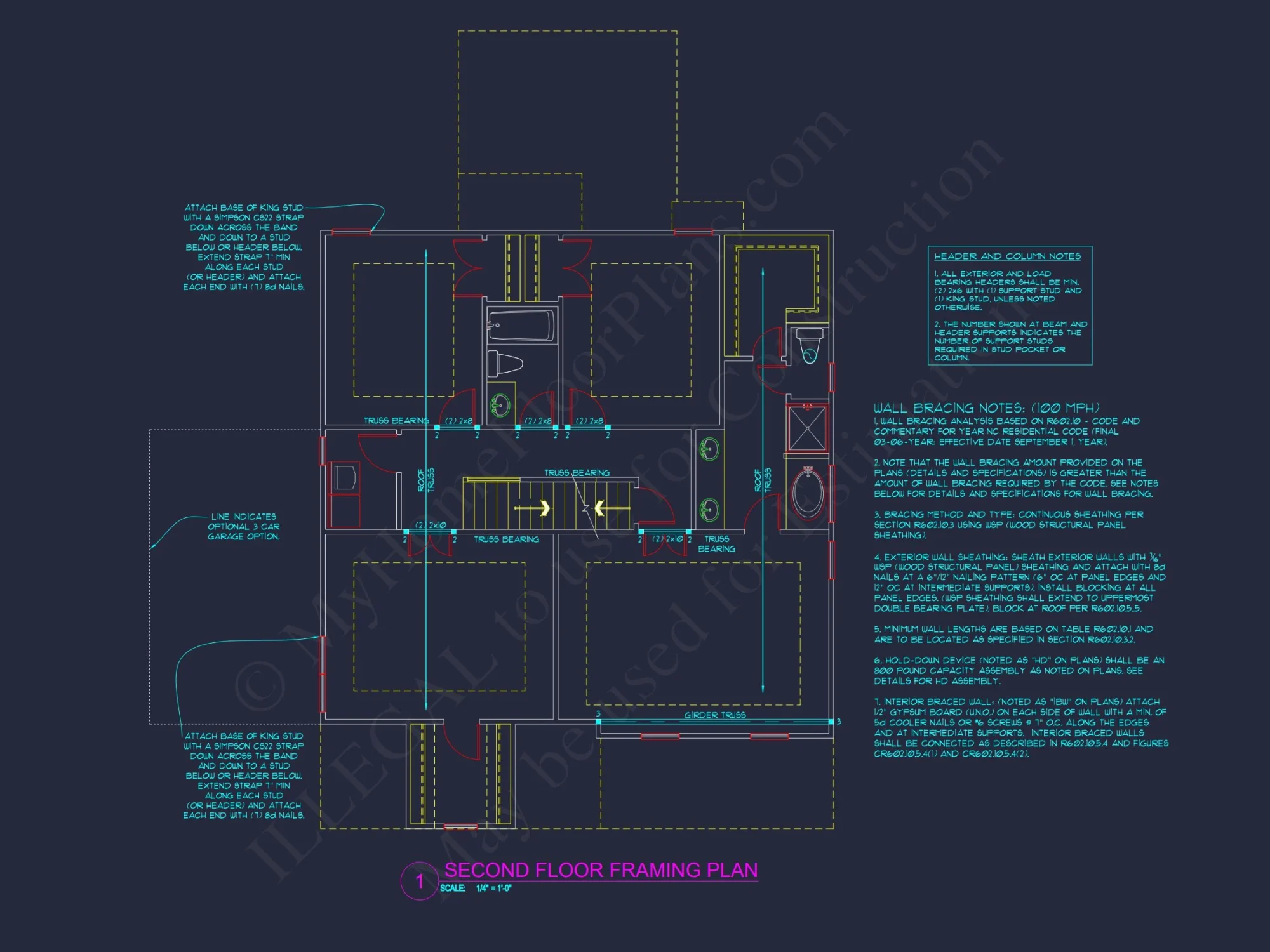 Traditional house Plan with Open Floor Blueprint Designs
