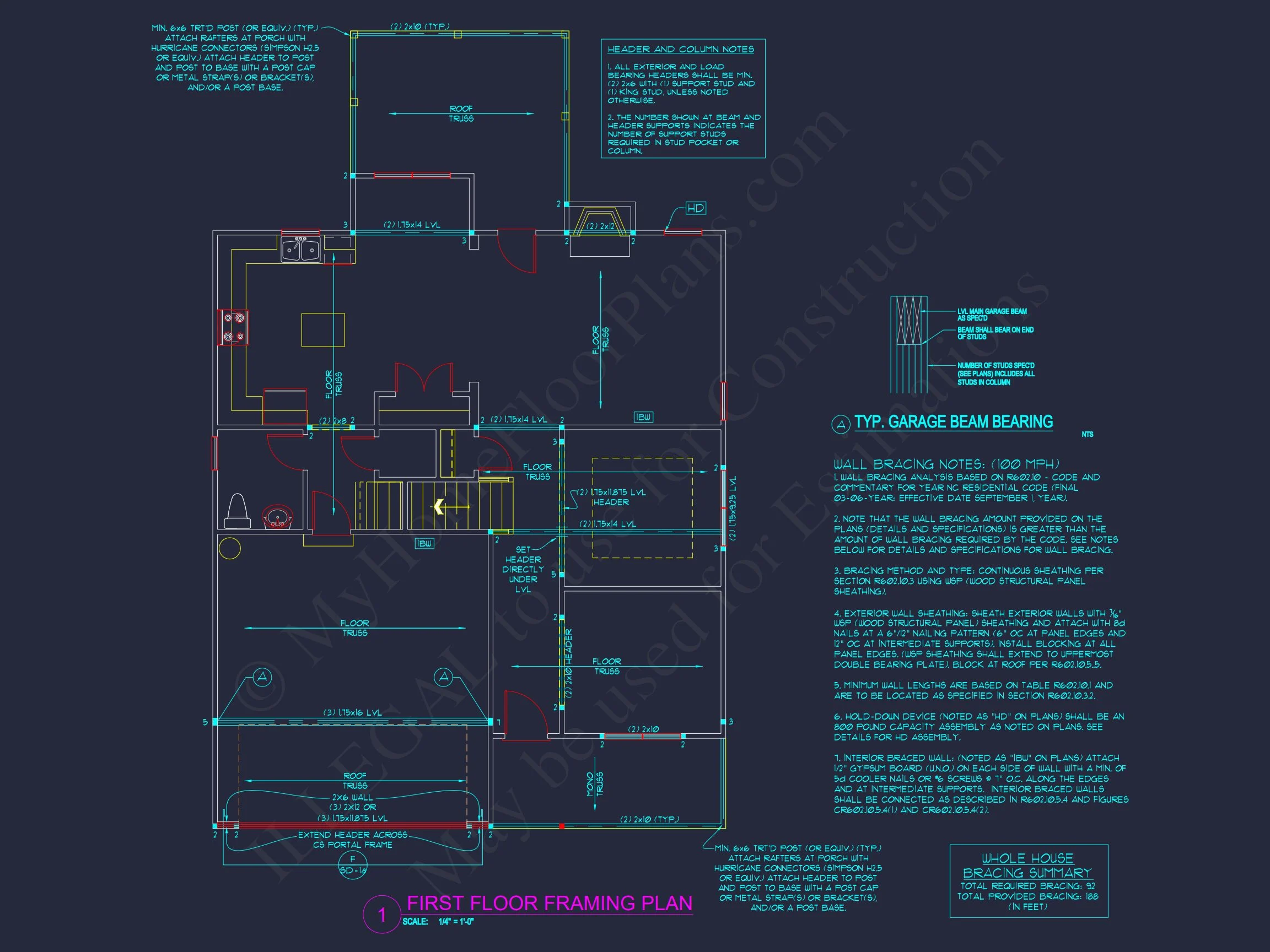 Traditional house Plan with Open Floor Blueprint Designs
