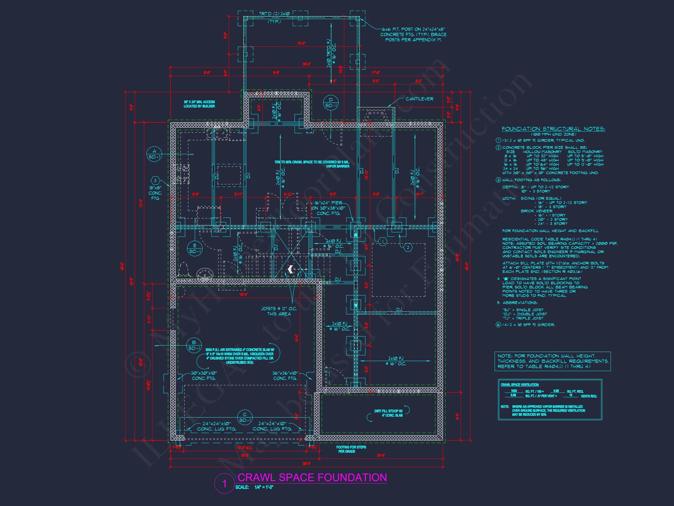Traditional house Plan with Open Floor Blueprint Designs