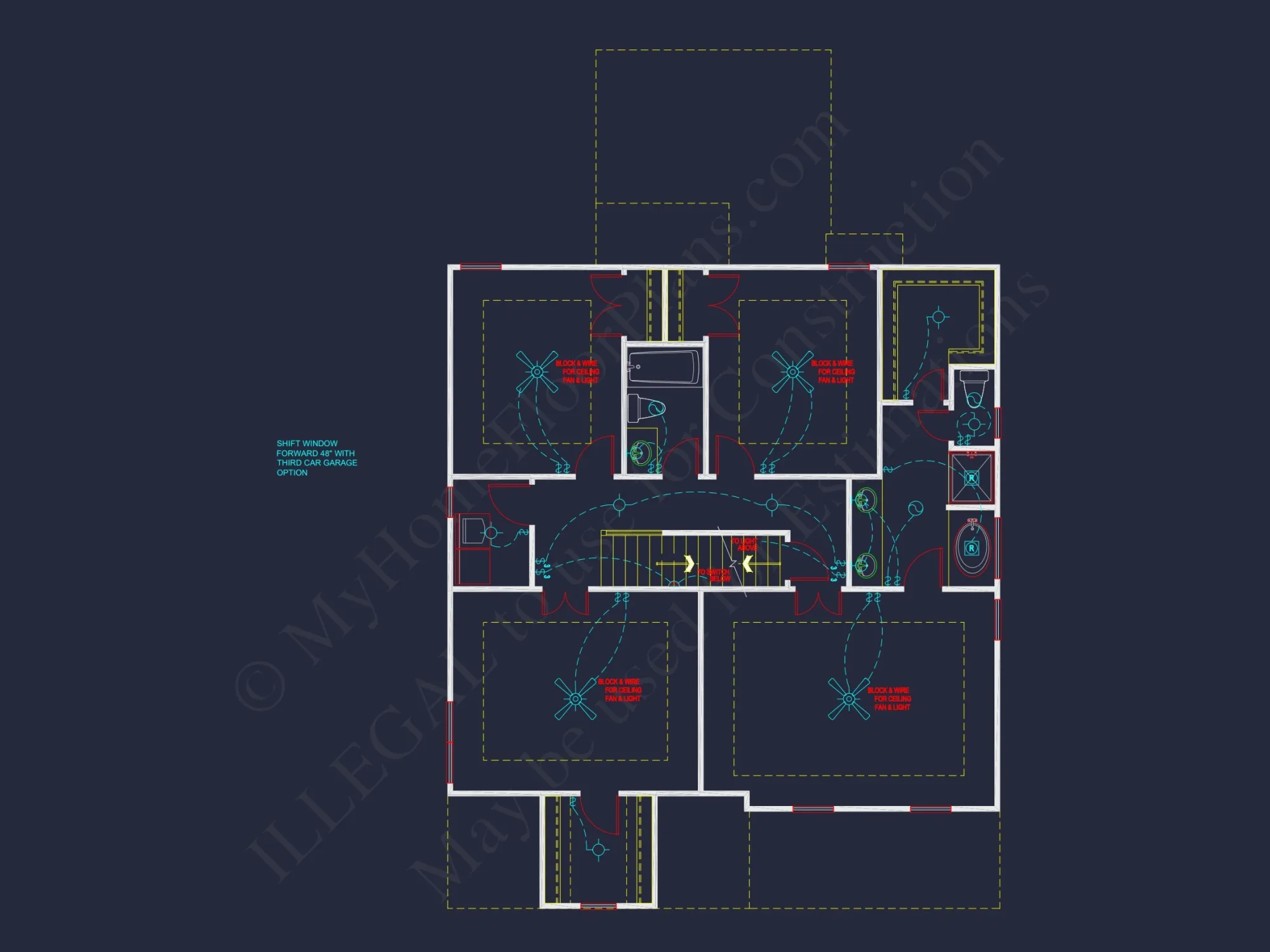 Traditional house Plan with Open Floor Blueprint Designs