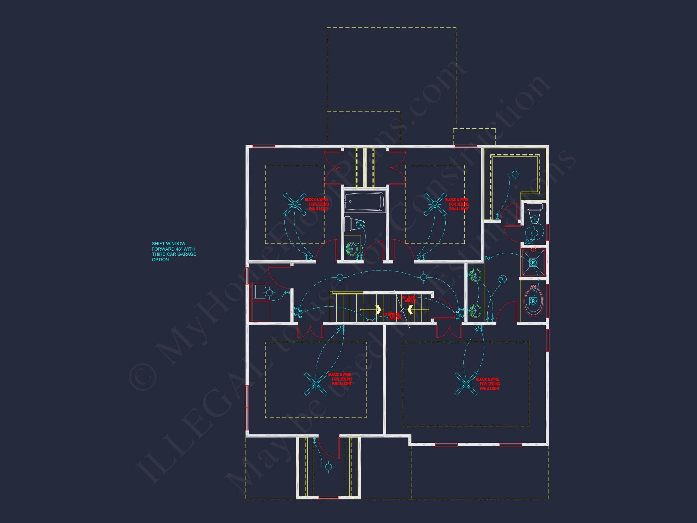 Traditional house Plan with Open Floor Blueprint Designs
