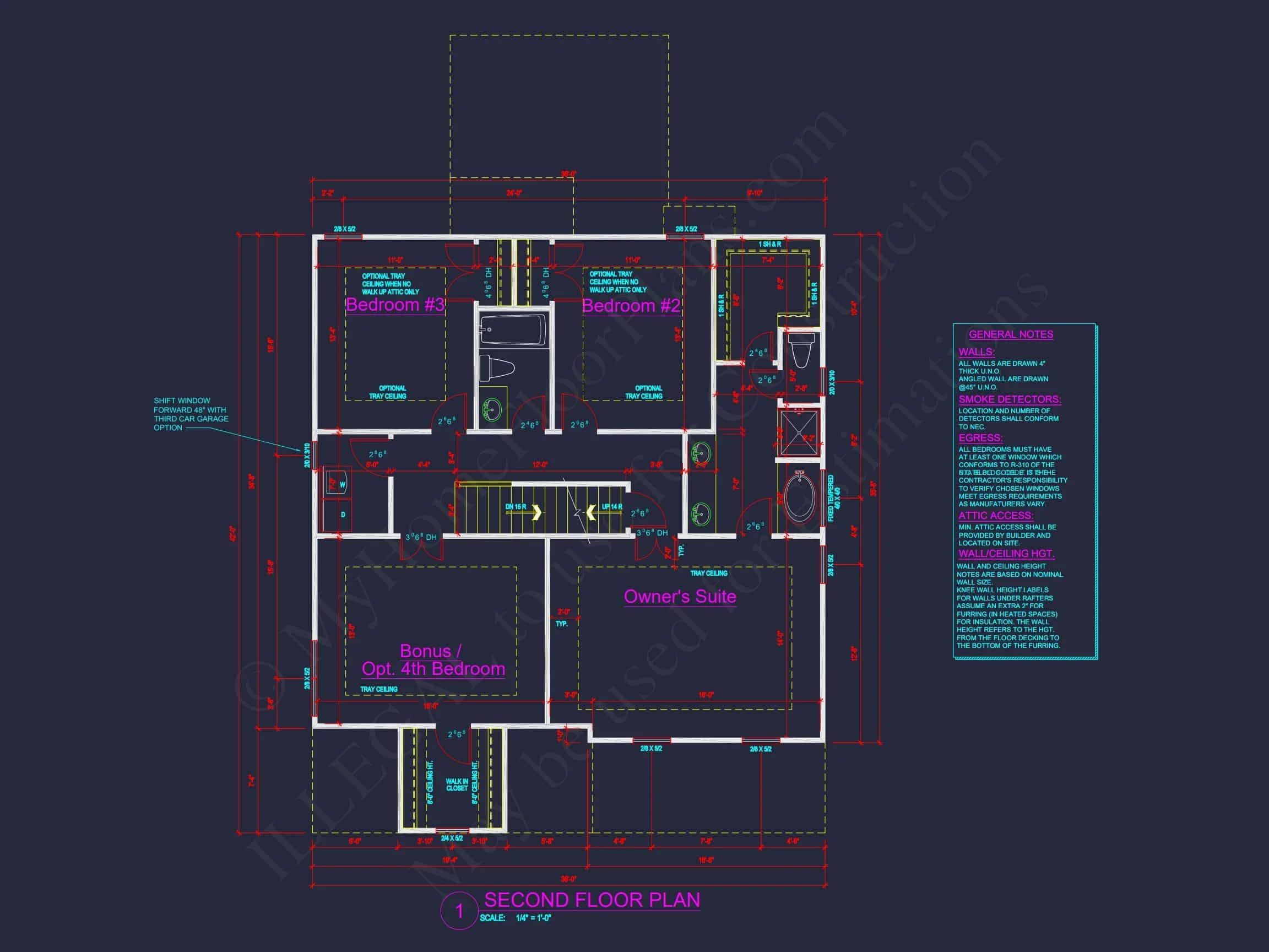 Traditional house Plan with Open Floor Blueprint Designs
